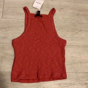 Pink high neck crop top